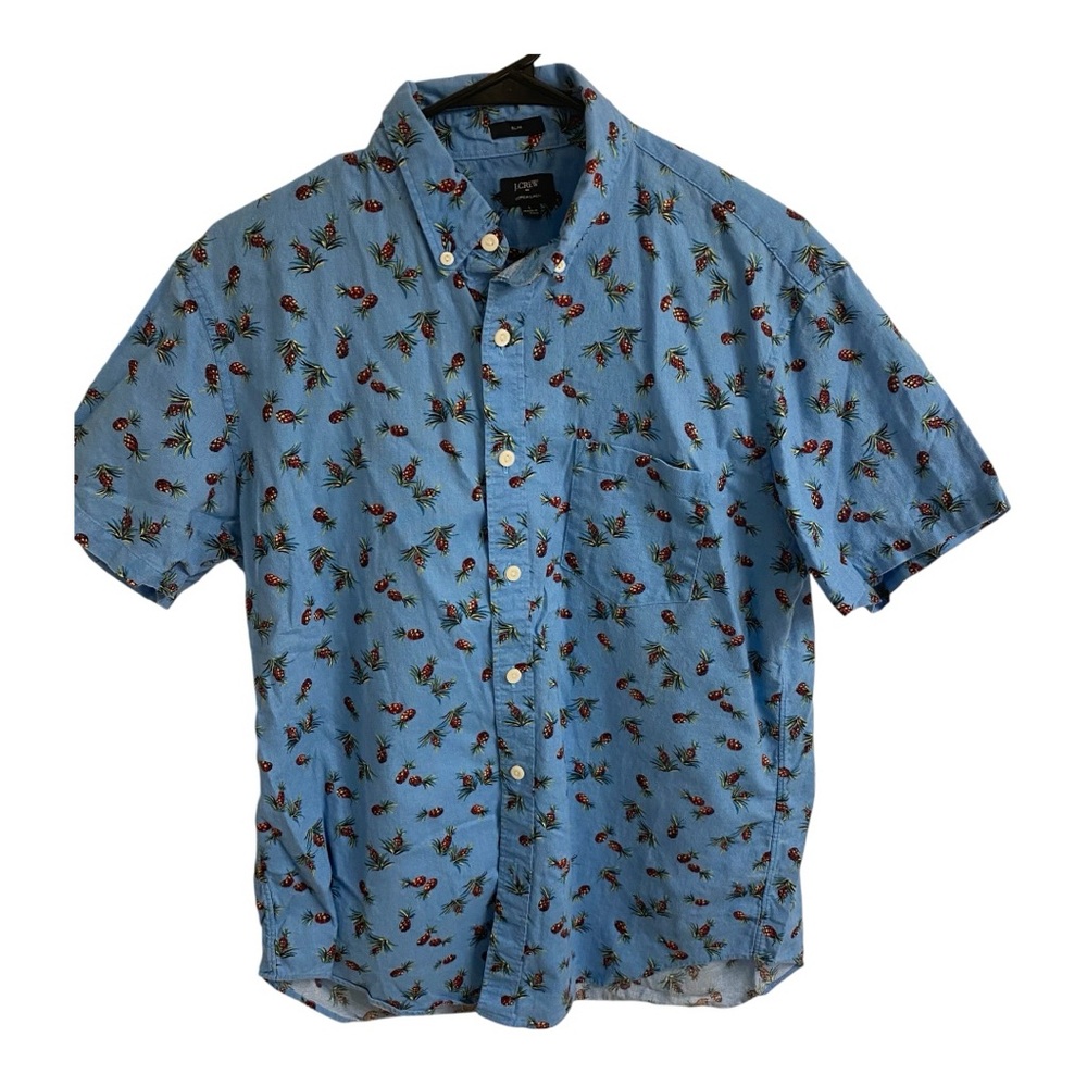 J. Crew Factory slim fit button down shirt with pineapple print
